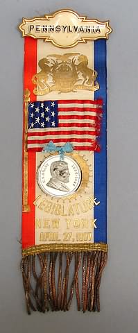 Appraisal: Badge for Pennsylvania Legislature Member for the dedication of Grant's