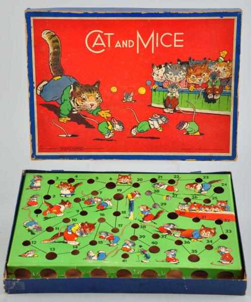 Appraisal: Cat Mouse Marble Game Description Game includes a double face