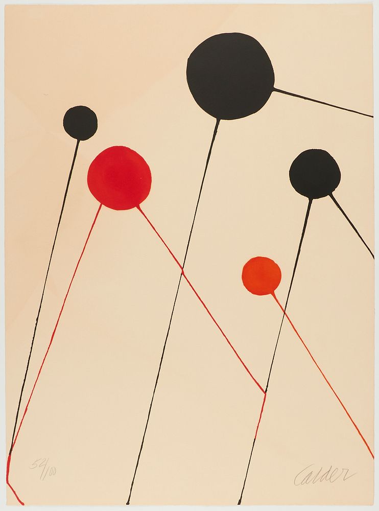 Appraisal: Alexander Calder Balloons Print Alexander Calder American - Lithograph on