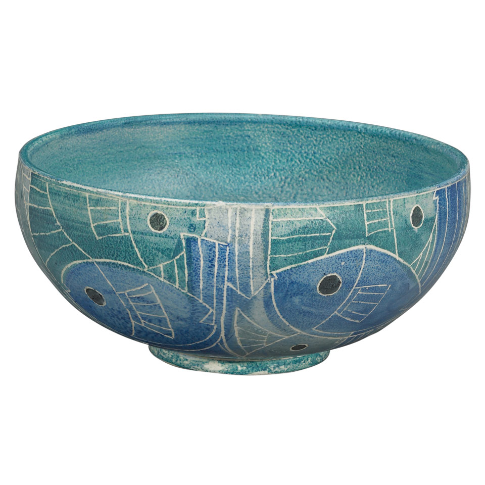 Appraisal: Brooklin Pottery Bowl Theo and Susan Harlander mid- th century