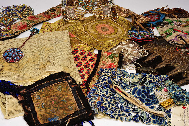 Appraisal: A COLLECTION OF ANTIQUE AND LATER EMBROIDERED FABRICS to include