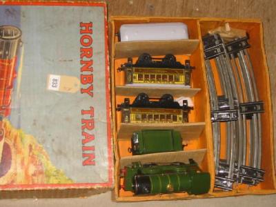 Appraisal: A Hornby Trains No Special clockwork train set with clockwork