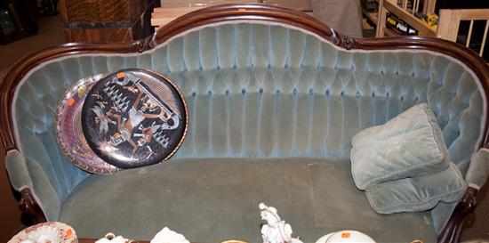 Appraisal: Louis XV style walnut settee Estimate - All property is