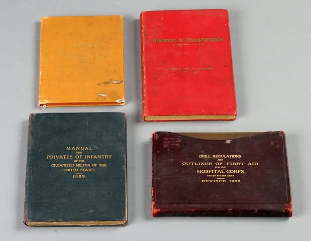 Appraisal: Manuals including Transportation Interior Guard Duty Drill Regulations and Privates