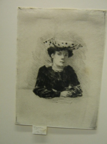 Appraisal: ENGLISH PRINTMAKERS Group of etchings THEODORE ROUSSEL Portrait of Mrs