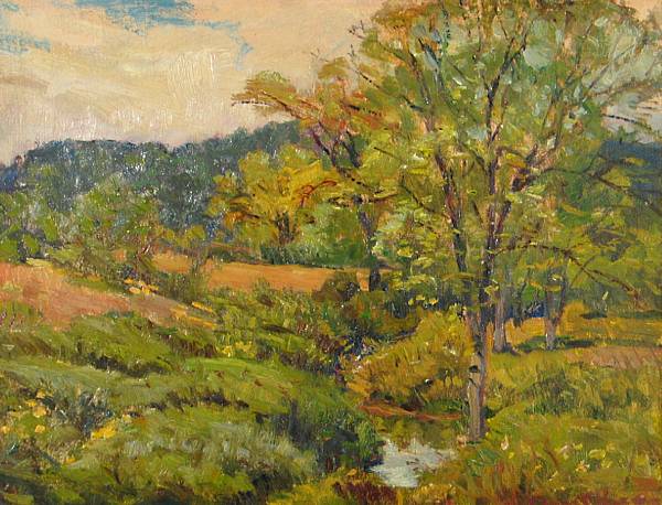 Appraisal: Robert Emmett Owen American - Meandering stream signed 'R Emmett