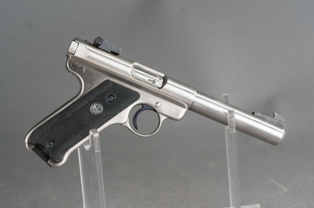 Appraisal: Ruger Mark II Stainless Steel Target Pistol Serial - Overall