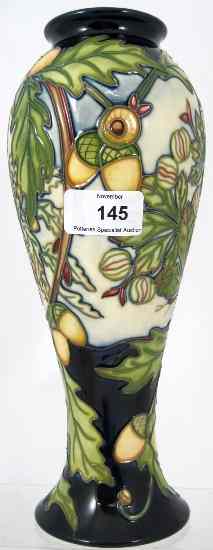 Appraisal: Moorcroft Trial Vase decorated with Acorns and Oak Tree dated