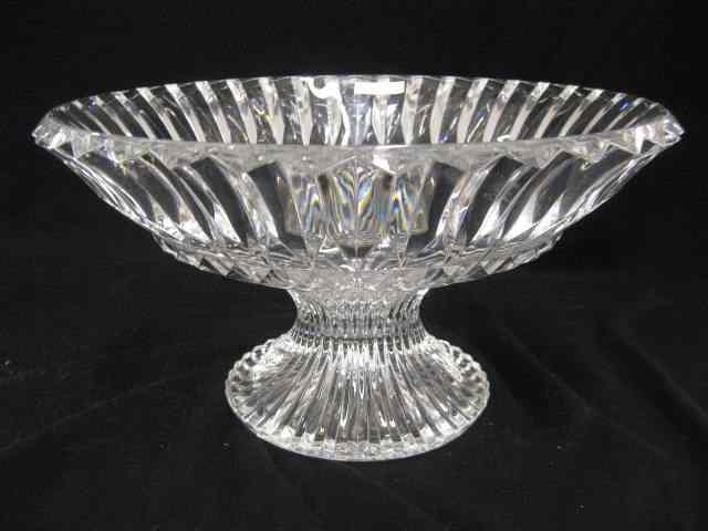 Appraisal: Crystal Centerpiece Bowl pedestal base '' diameter '' tall excellent