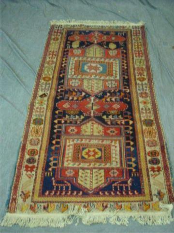 Appraisal: Handmade Antique Throw Rug Good overall condition From a Queens