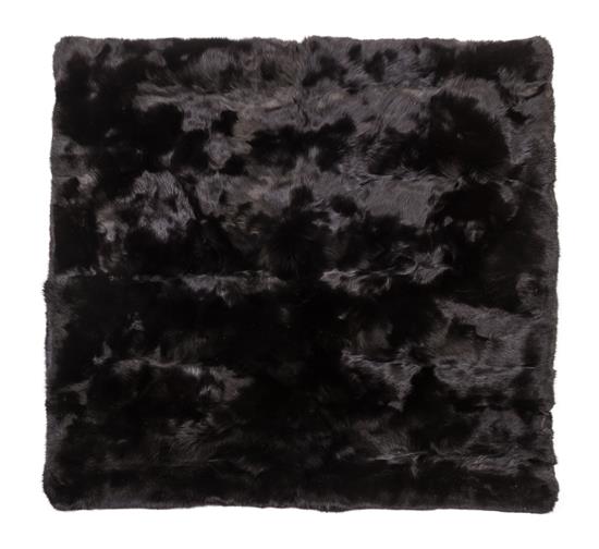 Appraisal: Sale Lot A Fox Fur Throw ralph lauren dyed black