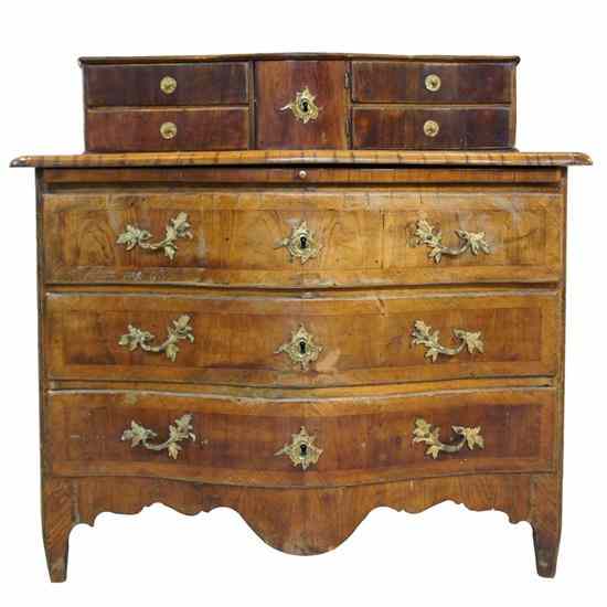 Appraisal: A Swedish Parquetry Birch and Elm Commode circa having a