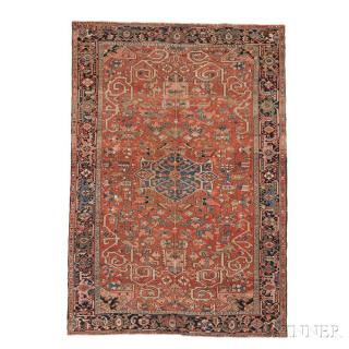 Appraisal: Heriz Carpet Northwestern Iran c ft in x ft in