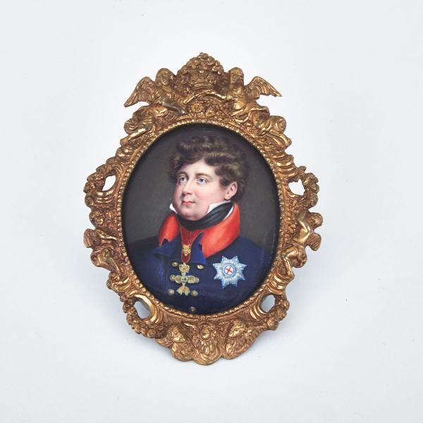 Appraisal: Sampson Towgood Roch British - PORTRAIT MINIATURE OF KING GEORGE