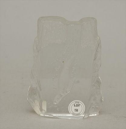 Appraisal: Lead Crystal Plaque with Etched Seal