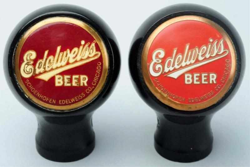 Appraisal: Lot of Edelweiss Beer Tap Knobs Includes one in a