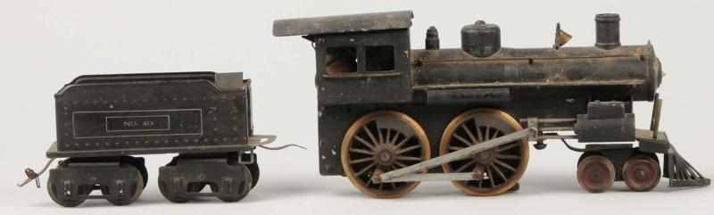 Appraisal: Scratch-Built Steam Engine Ives Tender Description Includes scratch-built steam engine