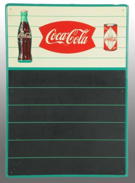 Appraisal: Tin Coca-Cola Menu Board Description s Very hard-to-find version with