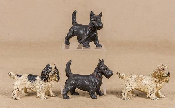 Appraisal: Two Hubley cast iron spaniel doorstops '' l Two Hubley