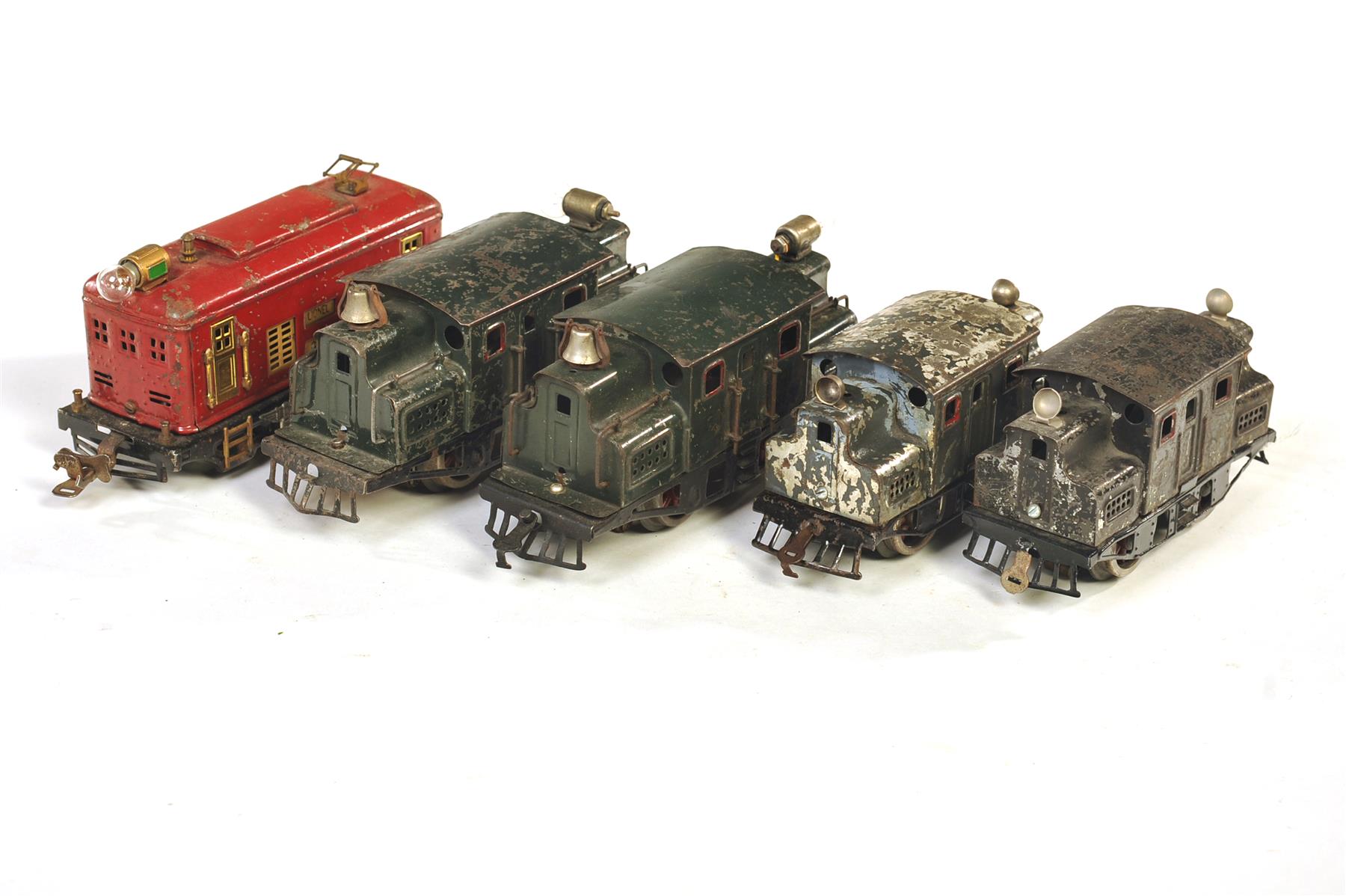 Appraisal: FIVE LIONEL O GAUGE ELECTRICS INCLUDING AND TWO American st