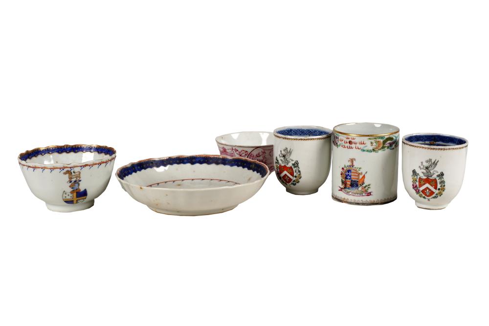 Appraisal: GROUP OF CHINESE EXPORT PORCELAINcomprising a pair of teacups inches