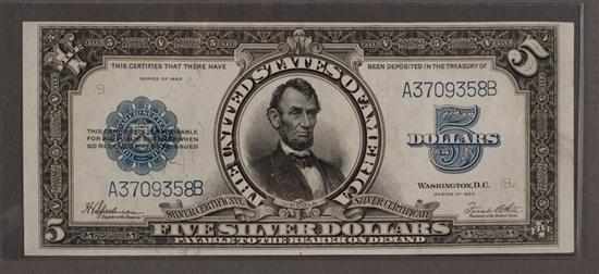 Appraisal: United States Silver Certificate Series of signed Speelman and White