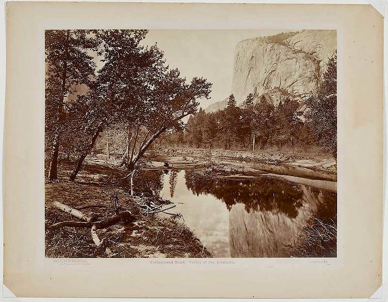 Appraisal: Eadweard Muybridge British America - Cottonwood Bend Yosemite c printed