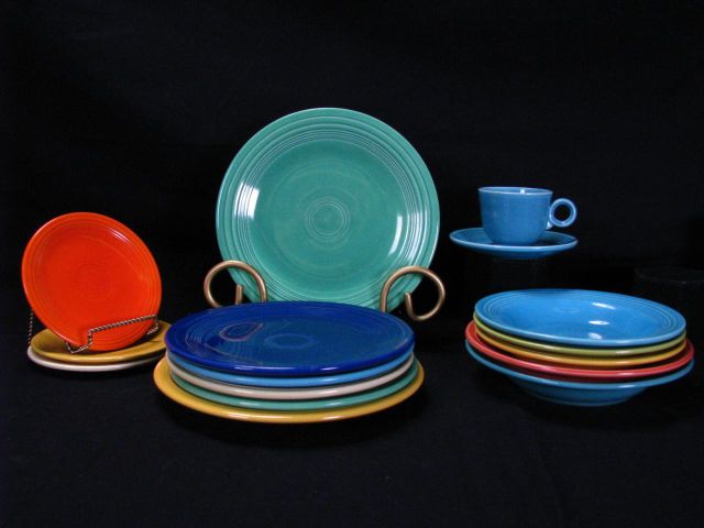 Appraisal: Group of Fiesta table items marked items include two plates