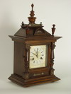 Appraisal: SHELF CLOCK - Circa mahogany cased Jungham's shelf clock eight