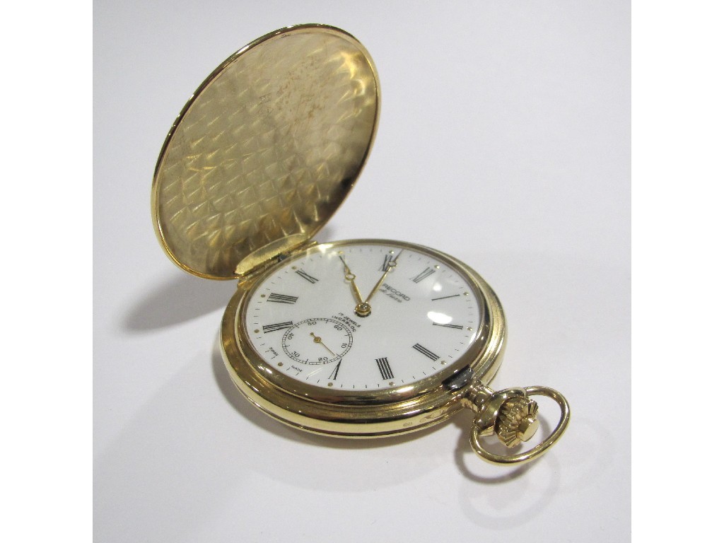 Appraisal: Nine carat gold cased pocket watch by Record