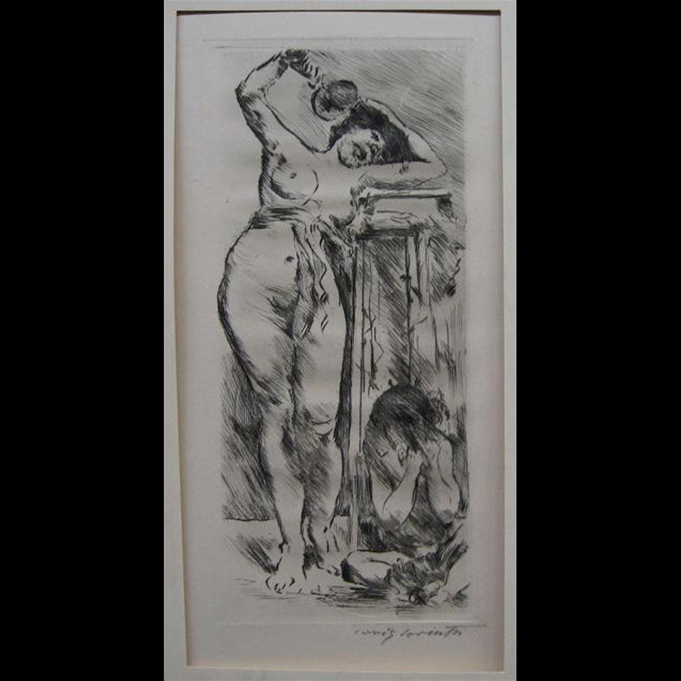 Appraisal: BACCHANTIN LOVIS CORINTH - GERMAN ETCHING UNFRAMED Height - cm