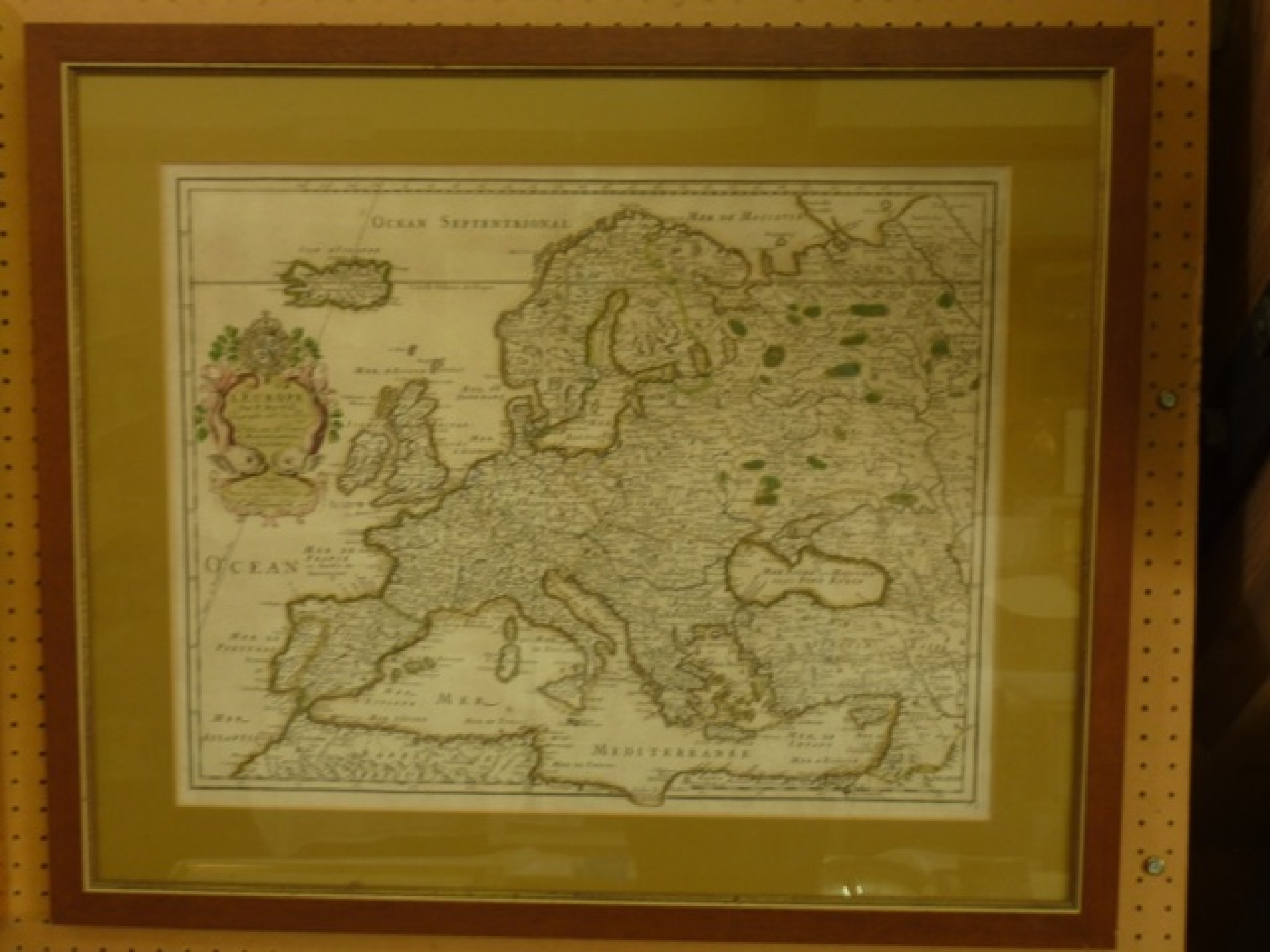 Appraisal: A late th century coloured map of Europe by Pierre