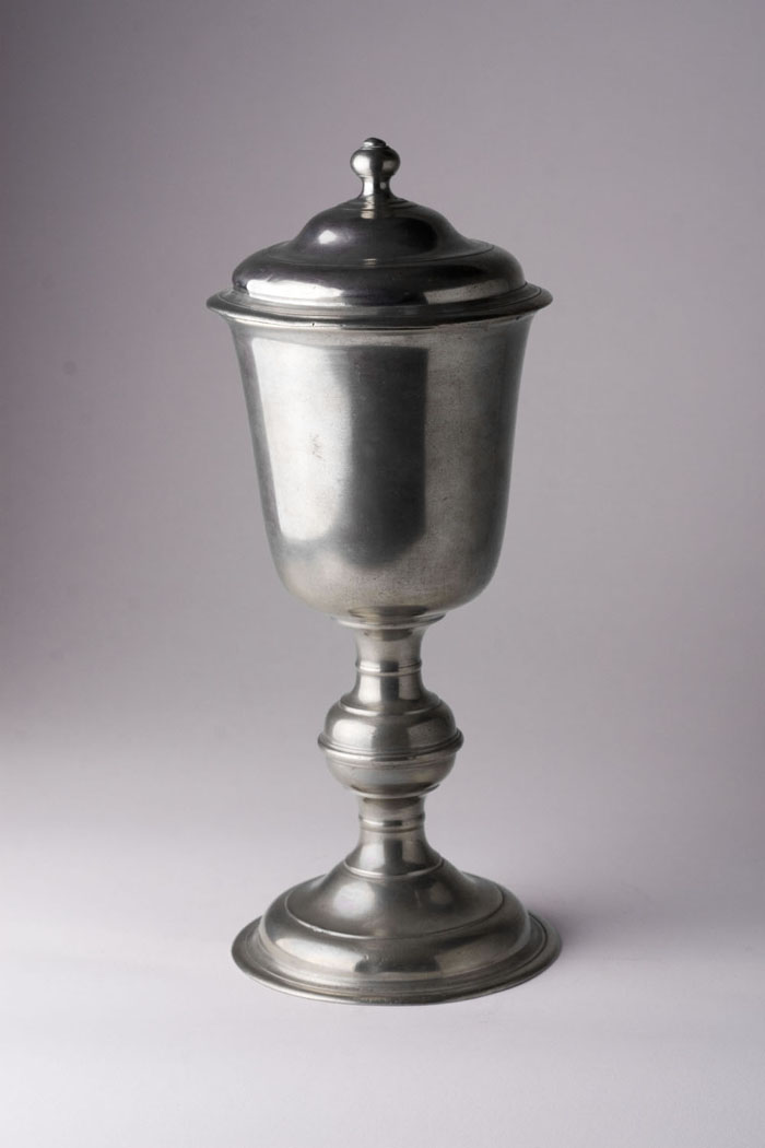 Appraisal: PEWTER CHALICE ATTRIBUTED TO JOHANN CHRISTOPH HEYNE - Lancaster Pennsylvania