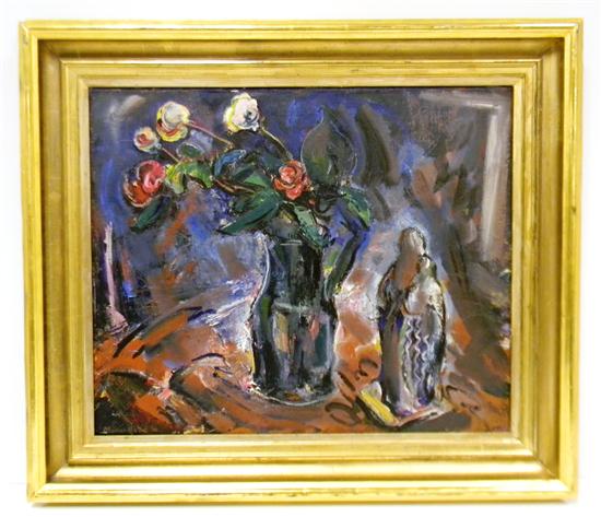 Appraisal: Marion Huse American - Night Flowers oil on canvas signed