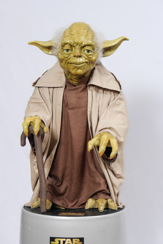 Appraisal: LIFE SIZE STAR WARS EPISODE YODA FIGURE Life size rubber