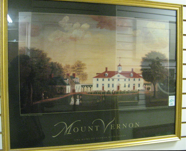 Appraisal: TWO COLOR PRINTS Mount Vernon the home of George Washington