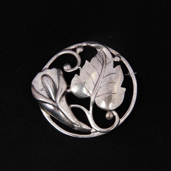 Appraisal: Danecraft Danish Sterling Silver Calla Lily Brooch Pin dia