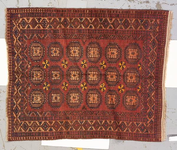 Appraisal: An Afghan rug size approximately ft in x ft in