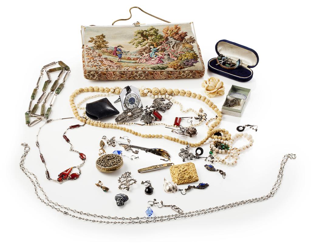 Appraisal: A collection of gem set jewellery to include various marcasite