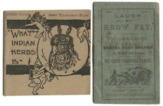 Appraisal: Medicine Two Leaflets on Indian Remedies Including Laugh and Grow