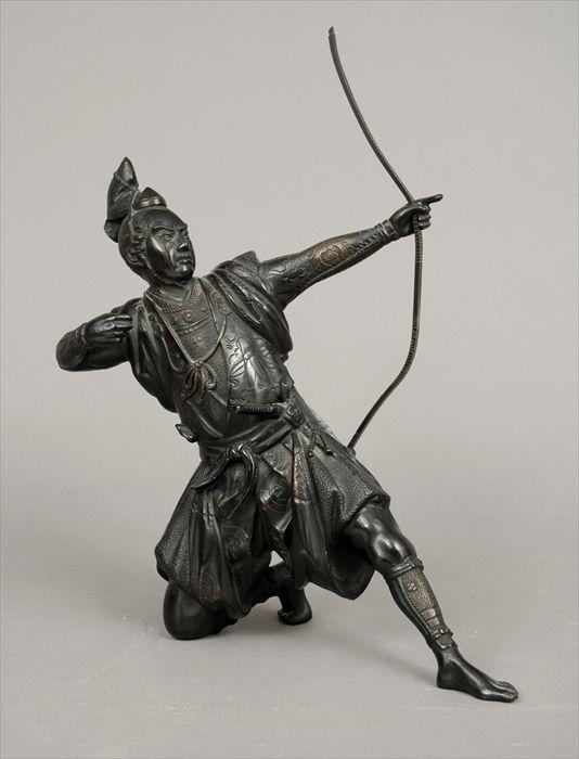 Appraisal: Japanese Bronze Figure of an Archer x in