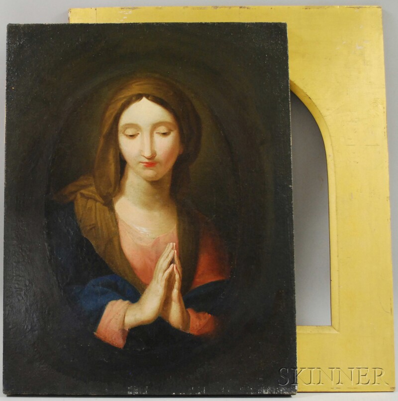 Appraisal: Continental School th Century Portrait of the Virgin Mary Unsigned