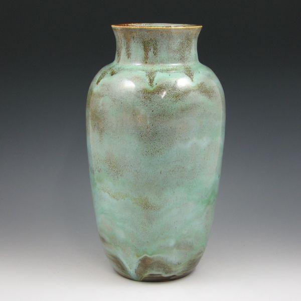 Appraisal: Pillin vase with great glaze consisting of a flowing light