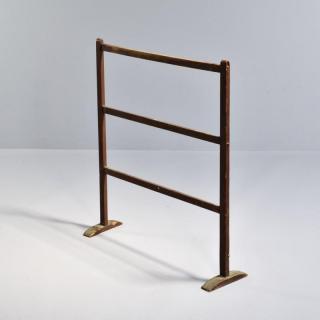 Appraisal: Red-painted Pine Towel Rack probably Canterbury New Hampshire th century