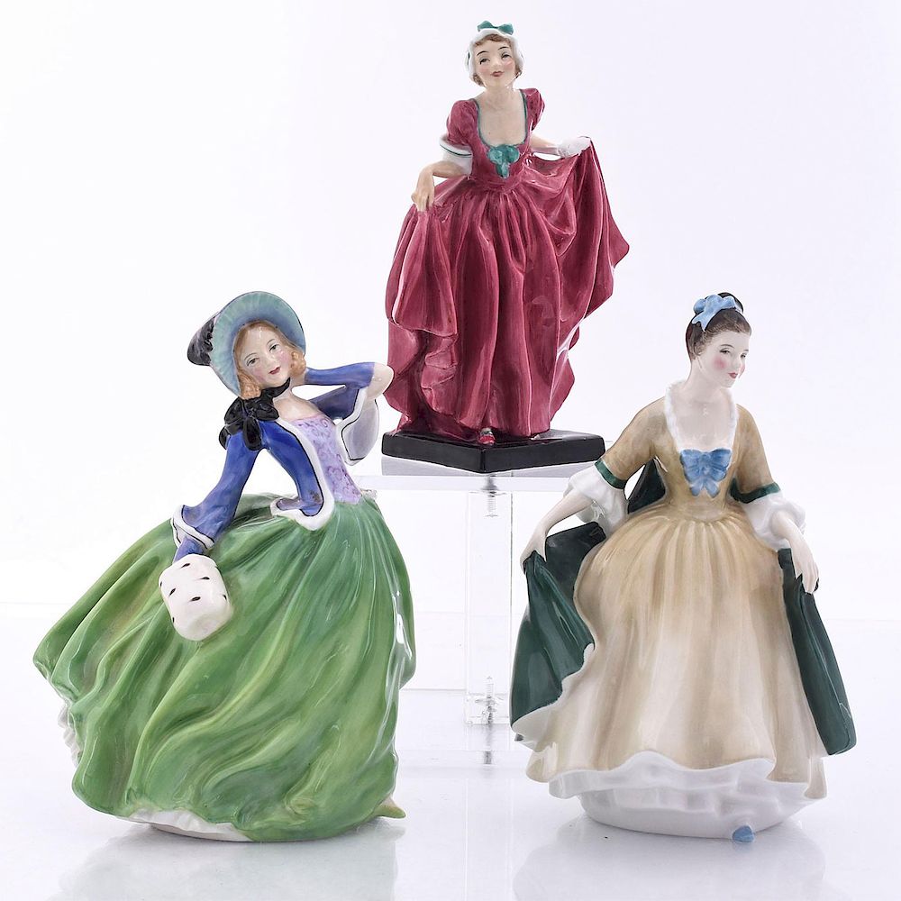 Appraisal: ROYAL DOULTON FIGURES HN HN HN AUTUMN BREEZE DELIGHT ELEGANCE