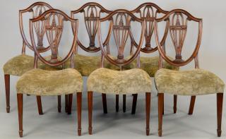 Appraisal: Baker set of six Federal style side chairs Baker set