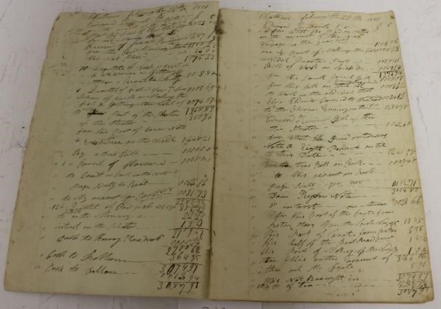 Appraisal: PAPER BOUND TH CENTURY FISHING SCHOONER SACCOUNT BOOK FROM CHATHAM