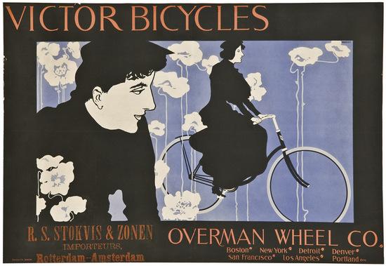 Appraisal: BRADLEY William H - VICTOR BICYCLES Lithograph in colors printed