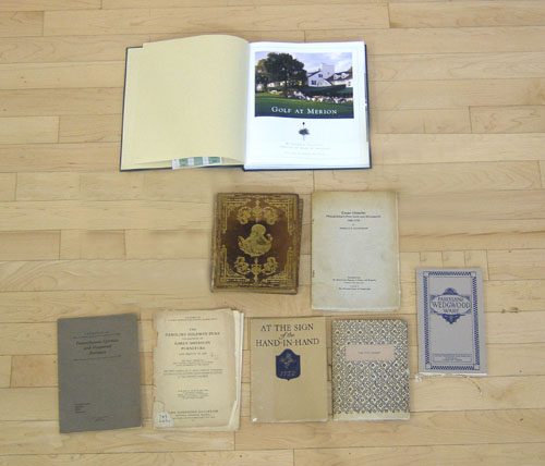 Appraisal: Group of books and pamphlets to include two early auction