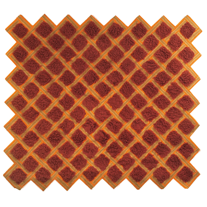 Appraisal: s rug by Regal Design Studio titled ''Forte'' nylon grid-like